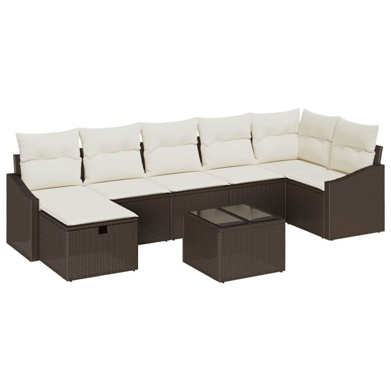 Zestaw Sof z poduszką 7 pcs polirattan