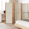 Parawan 5-panelowy, jasnoszary, 350x180 cm