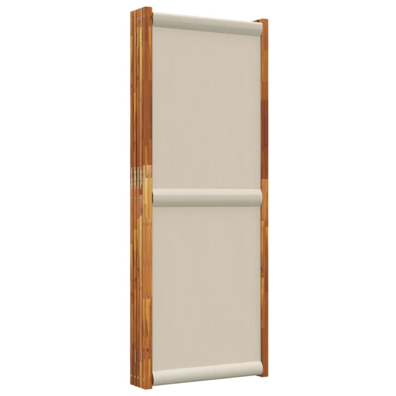Parawan 5-panelowy, jasnoszary, 350x180 cm