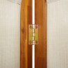 Parawan 5-panelowy, jasnoszary, 350x180 cm