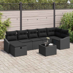 Zestaw Sof z poduszką 8 pcs polirattan