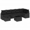 Zestaw Sof z poduszką 8 pcs polirattan