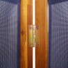 Parawan 4-panelowy, ciemnoniebieski, 280x180 cm