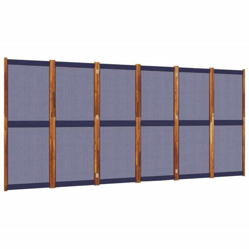 Parawan 6-panelowy, ciemnoniebieski, 420x180 cm