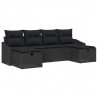 Zestaw Sof z poduszką 6 pcs polirattan