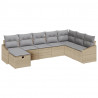 Zestaw Sof z poduszką 9 pcs polirattan