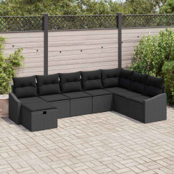 Zestaw Sof z poduszką 8 pcs polirattan