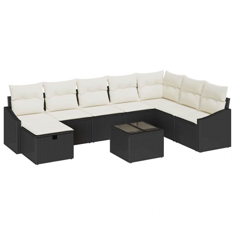 Zestaw Sof z poduszką 8 pcs polirattan