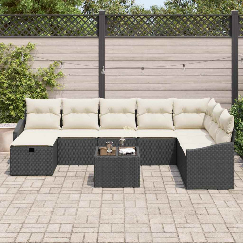 Zestaw Sof z poduszką 8 pcs polirattan