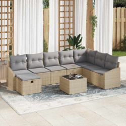 Zestaw Sof z poduszką 8 pcs polirattan
