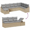 Zestaw Sof z poduszką 8 pcs polirattan