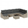 Zestaw Sof z poduszką 9 pcs polirattan