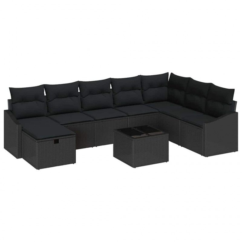 Zestaw Sof z poduszką 8 pcs polirattan
