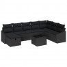 Zestaw Sof z poduszką 8 pcs polirattan