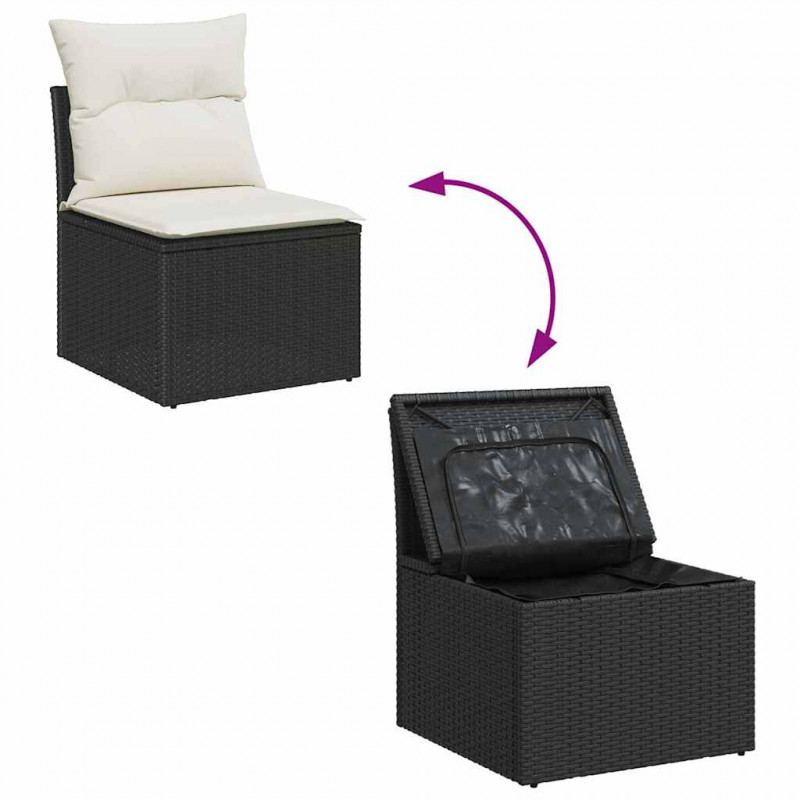 Zestaw Sof z poduszką 4 pcs polirattan