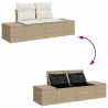 Zestaw Sof z poduszką 4 pcs polirattan