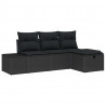 Zestaw Sof z poduszką 4 pcs polirattan