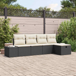 Zestaw Sof z poduszką 5 pcs polirattan