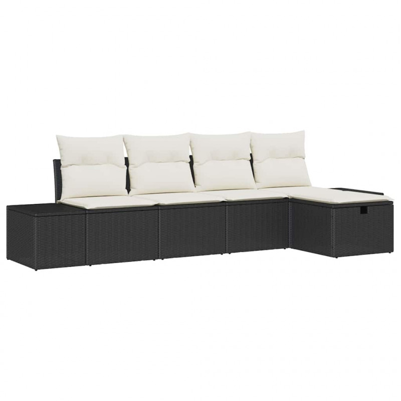 Zestaw Sof z poduszką 5 pcs polirattan