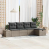Zestaw Sof z poduszką 5 pcs polirattan