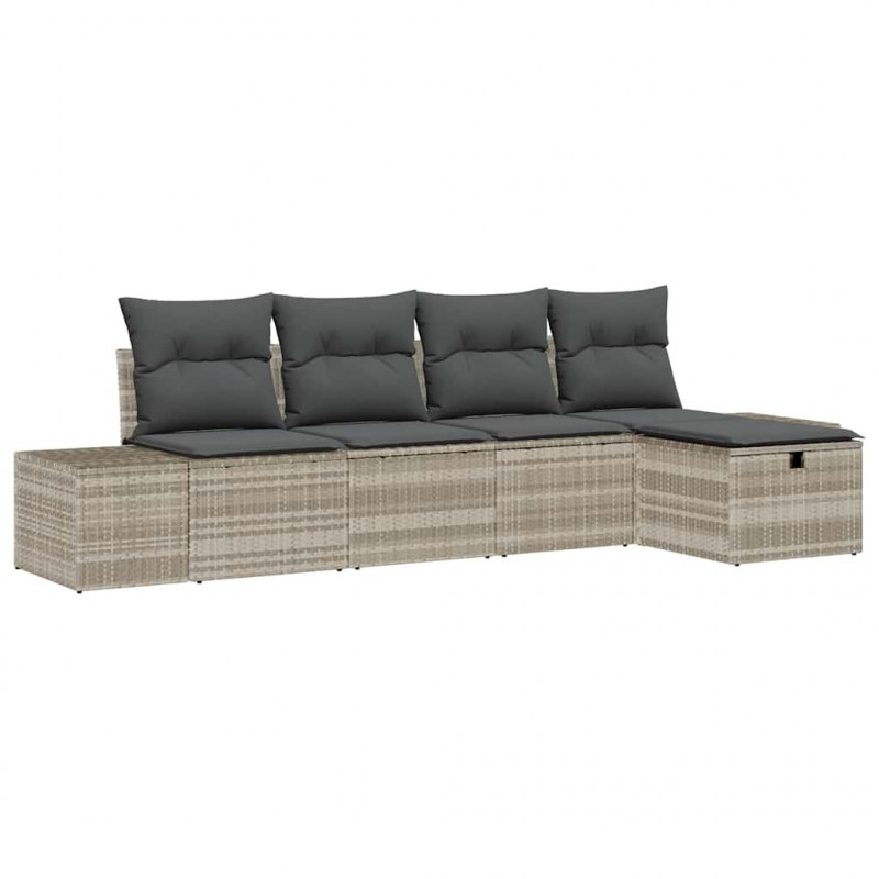 Zestaw Sof z poduszką 6 pcs polirattan