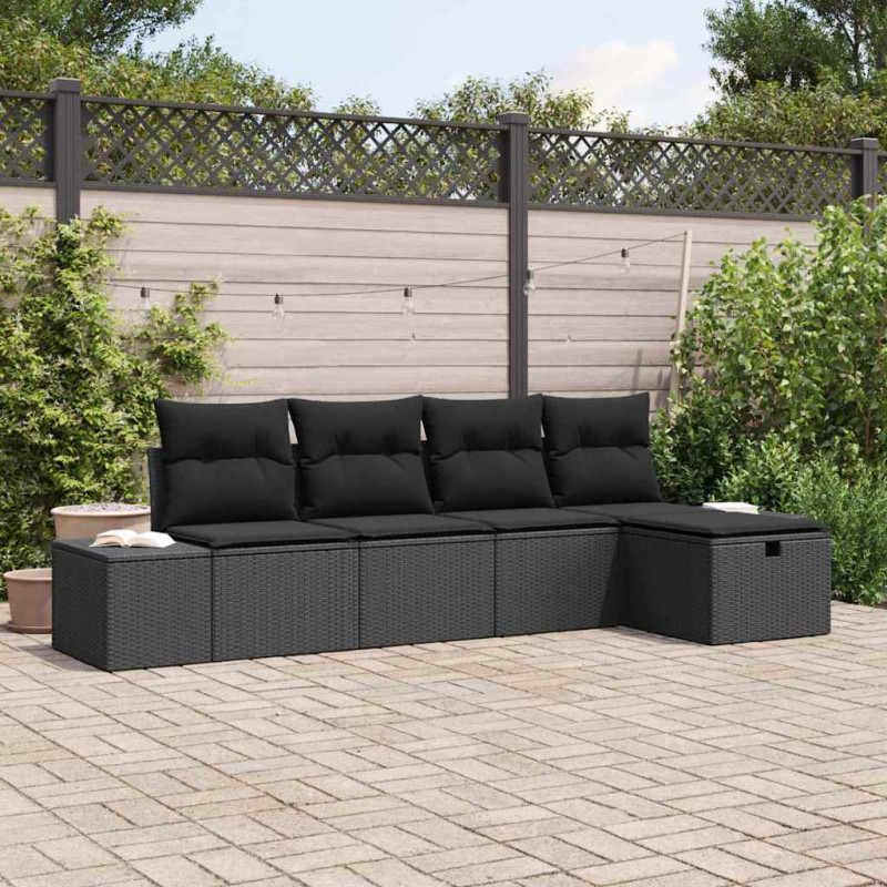 Zestaw Sof z poduszką 6 pcs polirattan