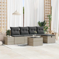 Zestaw Sof z poduszką 6 pcs polirattan