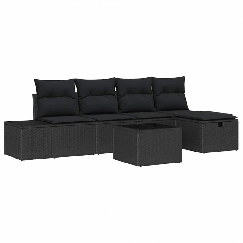 Zestaw Sof z poduszką 5 pcs polirattan