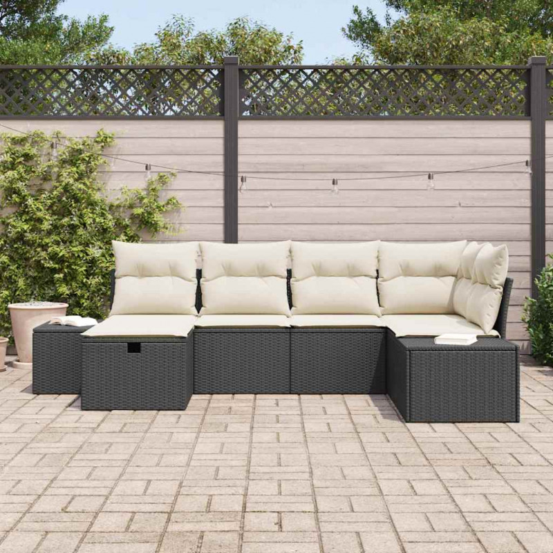 Zestaw Sof z poduszką 7 pcs polirattan