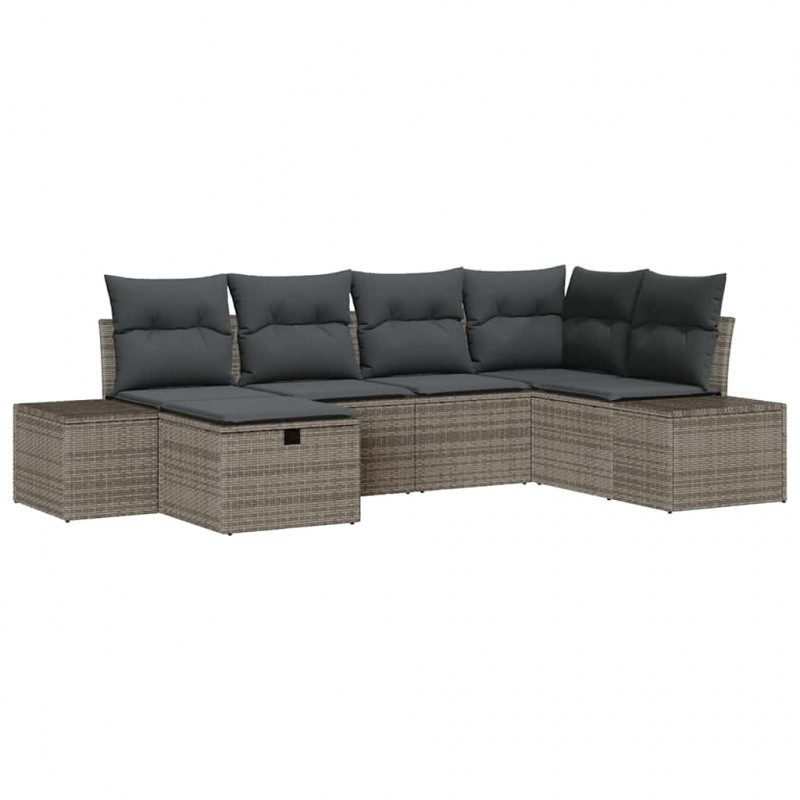 Zestaw Sof z poduszką 7 pcs polirattan
