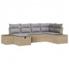 Zestaw Sof z poduszką 6 pcs polirattan
