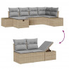Zestaw Sof z poduszką 6 pcs polirattan