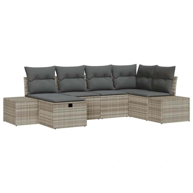 Zestaw Sof z poduszką 7 pcs polirattan