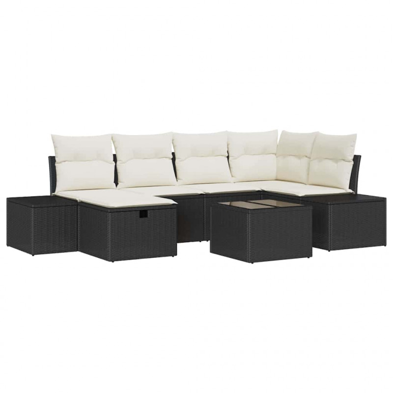 Zestaw Sof z poduszką 7 pcs polirattan