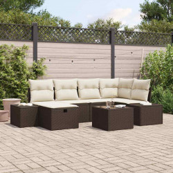 Zestaw Sof z poduszką 7 pcs polirattan