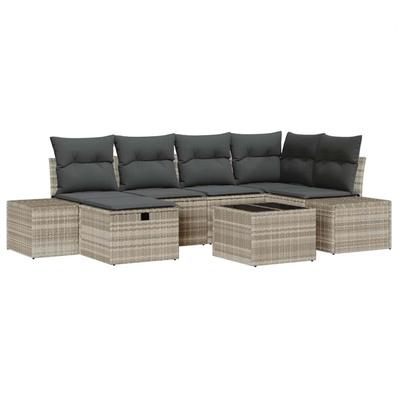 Zestaw Sof z poduszką 6 pcs polirattan