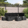 Zestaw Sof z poduszką 6 pcs polirattan
