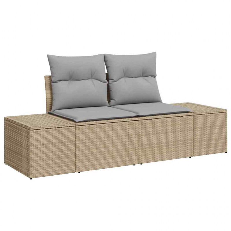 Zestaw Sof z poduszką 7 pcs polirattan
