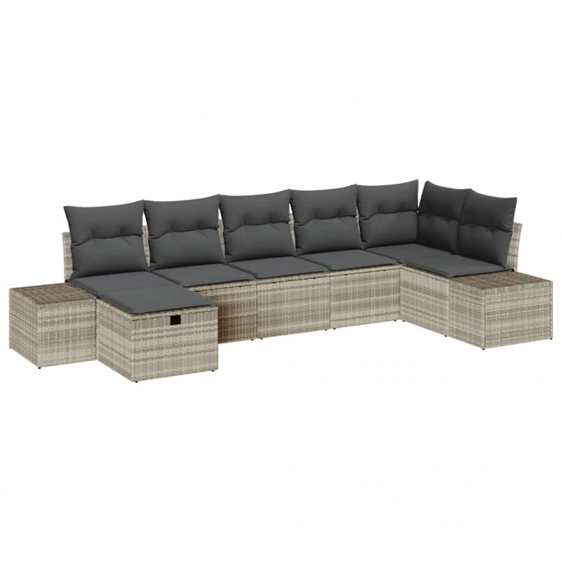 Zestaw Sof z poduszką 8 pcs polirattan