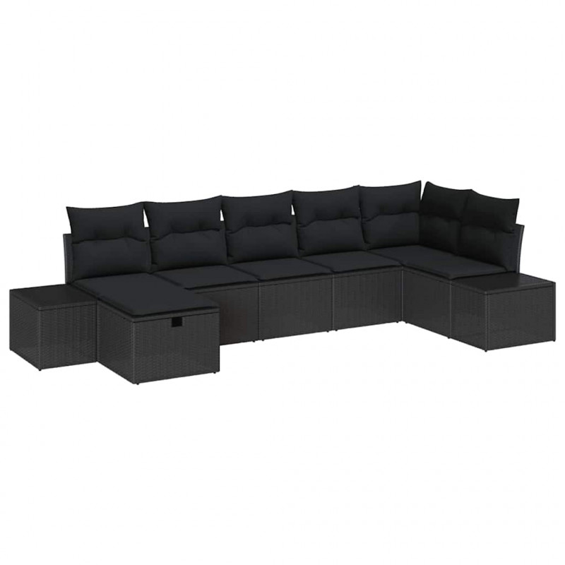 Zestaw Sof z poduszką 7 pcs polirattan