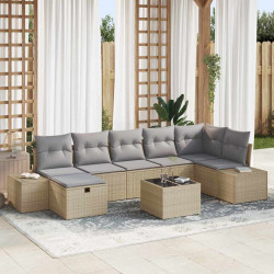 Zestaw Sof z poduszką 7 pcs polirattan