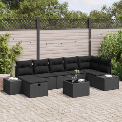 Zestaw Sof z poduszką 8 pcs polirattan