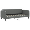 Sofa rozsuwana z materacami, ciemnoszara, 80x200 cm, tkanina