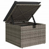 Zestaw Sof na Ogród 6 pcs Szary polirattan
