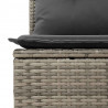 Zestaw Sof na Ogród 14 pcs Szary polirattan