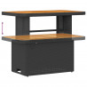 Zestaw Sof na Ogród 8 pcs Czarny polirattan