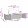 Zestaw Sof na Ogród 8 pcs Czarny polirattan