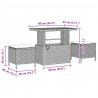 Zestaw Sof na Ogród 8 pcs Szary polirattan