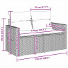 Zestaw Sof na Ogród z poduszką 12 pcs Szary polirattan