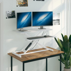 Regulowane biurko, 90x40x(13-50) cm, stal i płyta